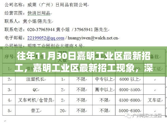 嘉明工業(yè)區(qū)最新招工現(xiàn)象深度解析與觀點(diǎn)闡述，招工趨勢、特點(diǎn)與影響探討