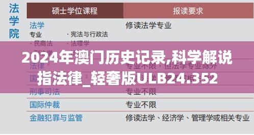 2024年澳門歷史記錄,科學(xué)解說指法律_輕奢版ULB24.352