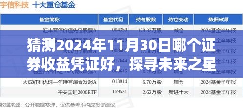 2024年證券收益憑證展望與解析，探尋未來(lái)之星，預(yù)測(cè)11月30日優(yōu)質(zhì)憑證