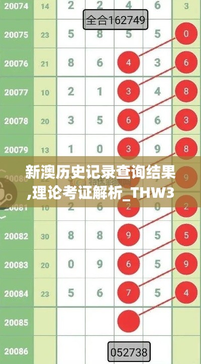 新澳歷史記錄查詢(xún)結(jié)果,理論考證解析_THW3.686閃電版