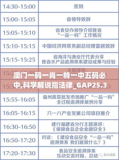 澳門一碼一肖一特一中五碼必中,科學(xué)解說指法律_GAP25.373專屬版