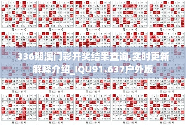 336期澳門彩開獎結(jié)果查詢,實時更新解釋介紹_IQU91.637戶外版