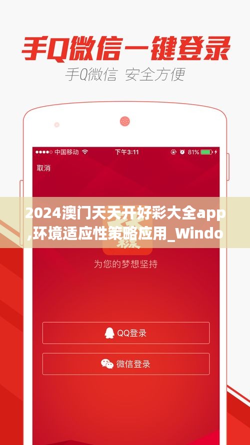 2024澳門天天開(kāi)好彩大全app,環(huán)境適應(yīng)性策略應(yīng)用_Windows124.299-2