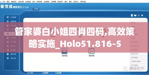 管家婆白小姐四肖四碼,高效策略實(shí)施_Holo51.816-5
