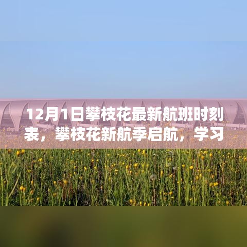 攀枝花新航季啟航，最新航班時刻表公布，學習成就夢想之旅開啟