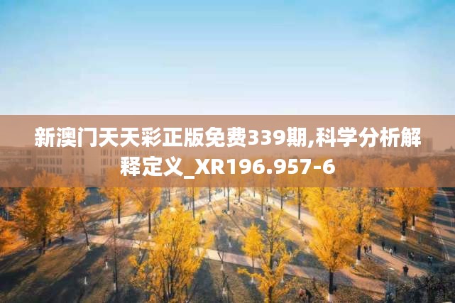 新澳門天天彩正版免費339期,科學(xué)分析解釋定義_XR196.957-6