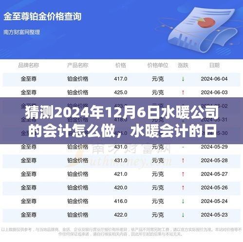 水暖公司會(huì)計(jì)日常，揭秘2024年12月6日的溫馨時(shí)光與會(huì)計(jì)操作之道