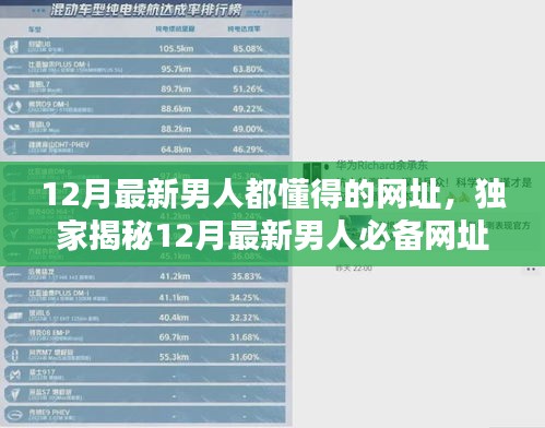 獨(dú)家揭秘，引領(lǐng)科技潮流的男士必備網(wǎng)址，重新定義生活品質(zhì)！