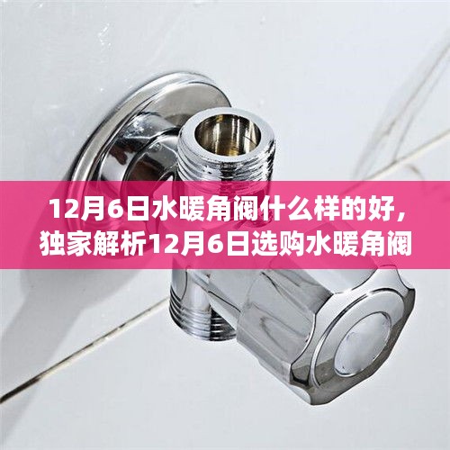 獨(dú)家解析，選購(gòu)水暖角閥攻略與優(yōu)質(zhì)角閥挑選指南，掌握選購(gòu)訣竅！