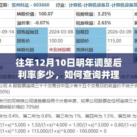 往年12月10日利率調(diào)整詳解，查詢與理解指南