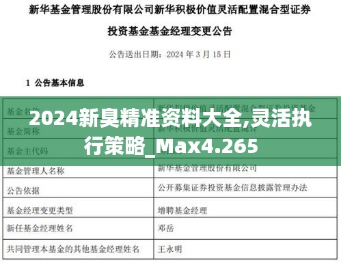 2024新臭精準資料大全,靈活執(zhí)行策略_Max4.265