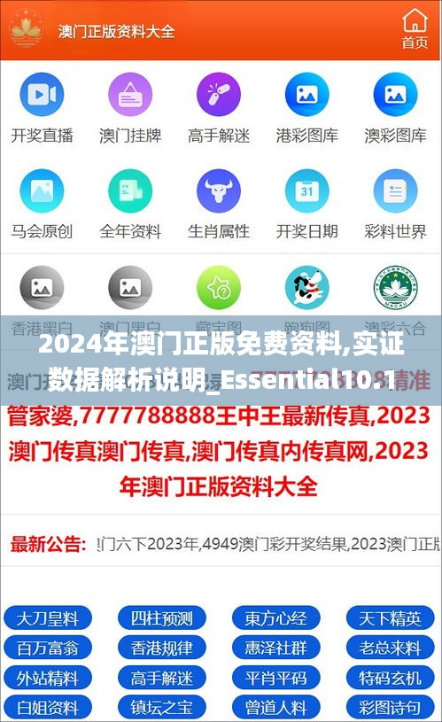 2024年澳門正版免費(fèi)資料,實(shí)證數(shù)據(jù)解析說明_Essential10.176