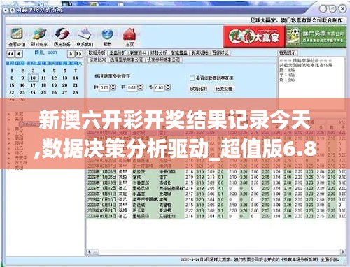 新澳六開彩開獎(jiǎng)結(jié)果記錄今天,數(shù)據(jù)決策分析驅(qū)動(dòng)_超值版6.899