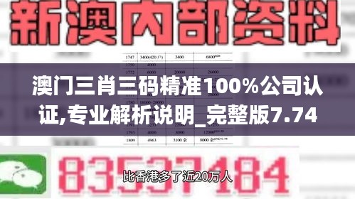 澳門三肖三碼精準(zhǔn)100%公司認(rèn)證,專業(yè)解析說明_完整版7.742