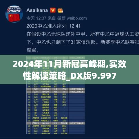 2024年11月新冠高峰期,實效性解讀策略_DX版9.997