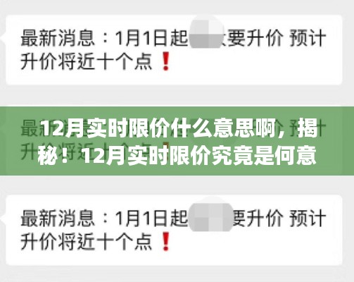 揭秘，12月實(shí)時(shí)限價(jià)的真實(shí)含義與運(yùn)作機(jī)制解析