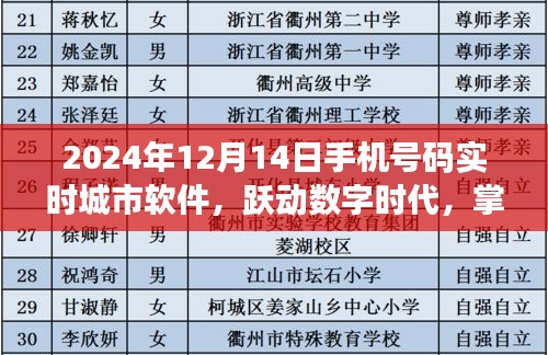躍動(dòng)數(shù)字時(shí)代，實(shí)時(shí)城市軟件掌握未來，手機(jī)號(hào)碼追蹤引領(lǐng)潮流