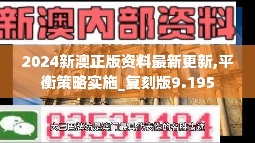 2024新澳正版資料最新更新,平衡策略實(shí)施_復(fù)刻版9.195
