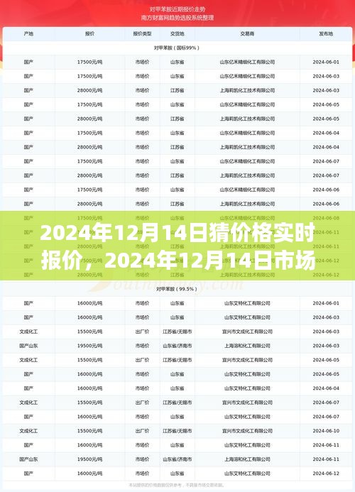 深度解析，2024年12月14日市場(chǎng)實(shí)時(shí)報(bào)價(jià)預(yù)測(cè)與價(jià)格走勢(shì)影響