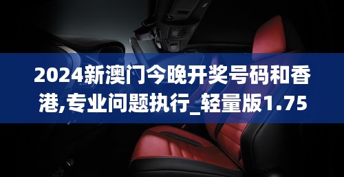 2024新澳門今晚開(kāi)獎(jiǎng)號(hào)碼和香港,專業(yè)問(wèn)題執(zhí)行_輕量版1.753