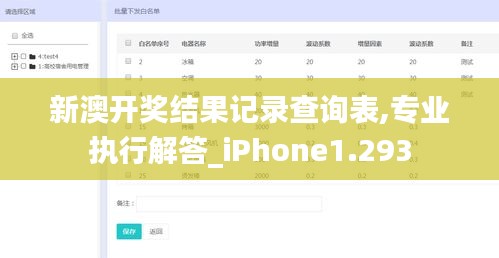 新澳開獎結(jié)果記錄查詢表,專業(yè)執(zhí)行解答_iPhone1.293