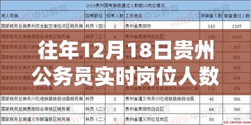 往年12月18日貴州公務(wù)員實(shí)時(shí)崗位人數(shù)統(tǒng)計(jì)及分析概覽