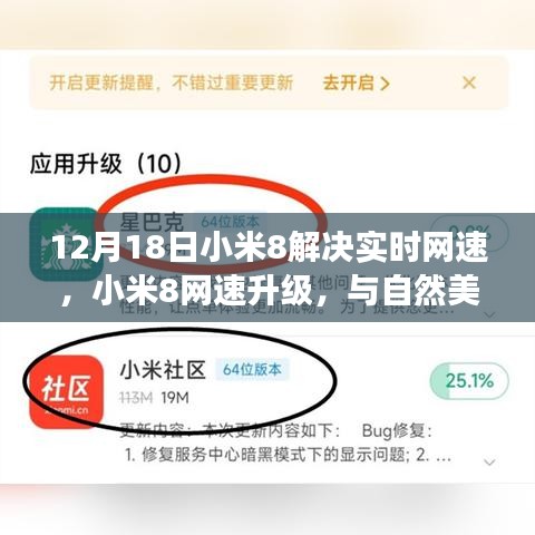 小米8網速升級，實時暢享，與自然美景共舞的心靈之旅