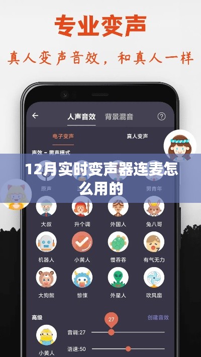 實時變聲器連麥使用指南，12月最新教程