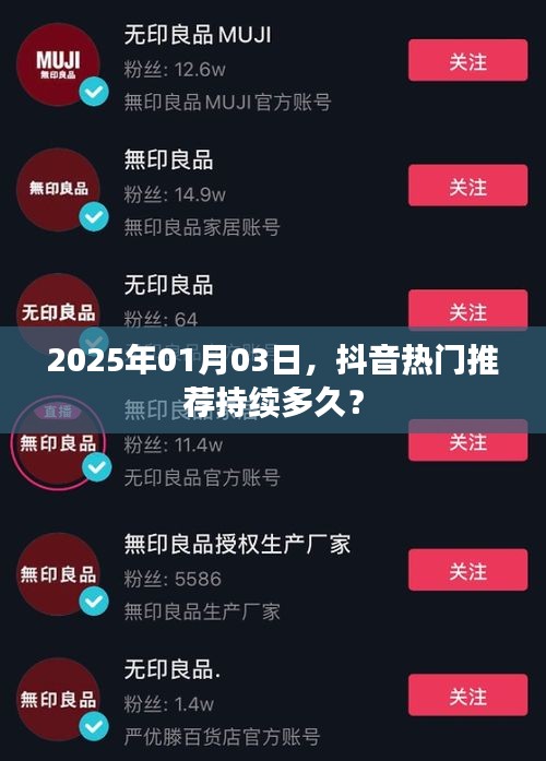 抖音熱門(mén)推薦持續(xù)時(shí)長(zhǎng)揭秘，2025年最新預(yù)測(cè)！