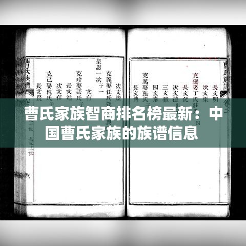曹氏家族智商排名榜最新：中國(guó)曹氏家族的族譜信息 