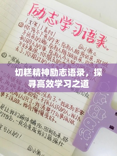 切糕精神勵志語錄，探尋高效學習之道