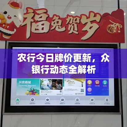農(nóng)行今日牌價更新，眾銀行動態(tài)全解析