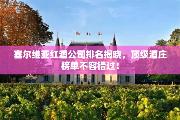 塞爾維亞紅酒公司排名揭曉，頂級(jí)酒莊榜單不容錯(cuò)過！