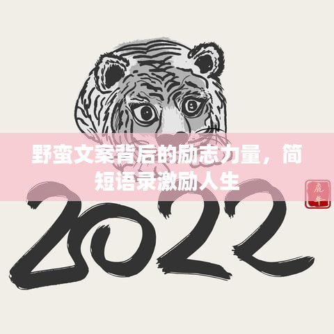 野蠻文案背后的勵(lì)志力量，簡(jiǎn)短語(yǔ)錄激勵(lì)人生