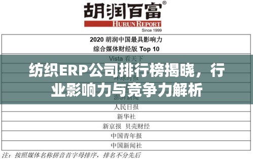 紡織ERP公司排行榜揭曉，行業(yè)影響力與競(jìng)爭(zhēng)力解析