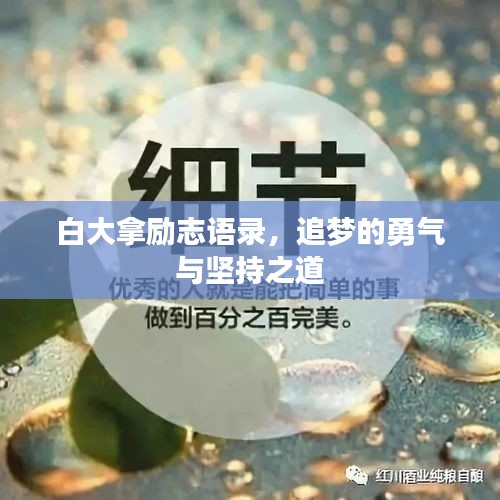 白大拿勵(lì)志語錄，追夢的勇氣與堅(jiān)持之道