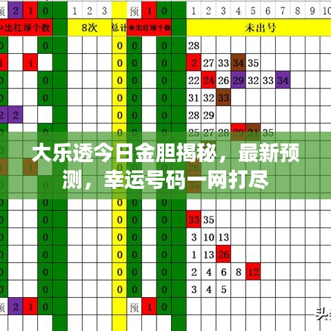 大樂透今日金膽揭秘，最新預(yù)測(cè)，幸運(yùn)號(hào)碼一網(wǎng)打盡