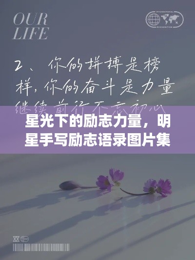 星光下的勵(lì)志力量，明星手寫(xiě)勵(lì)志語(yǔ)錄圖片集