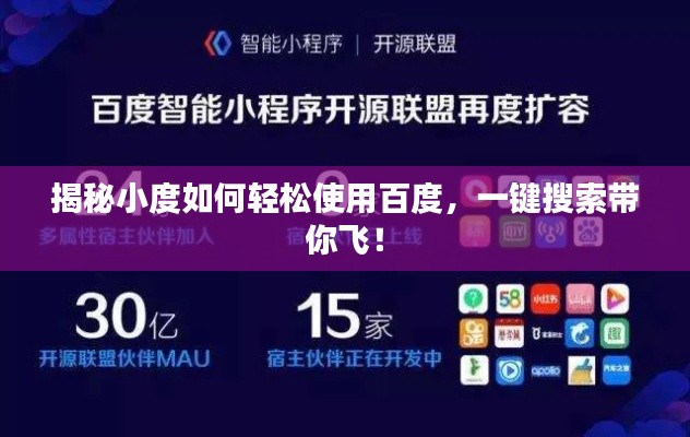 揭秘小度如何輕松使用百度，一鍵搜索帶你飛！