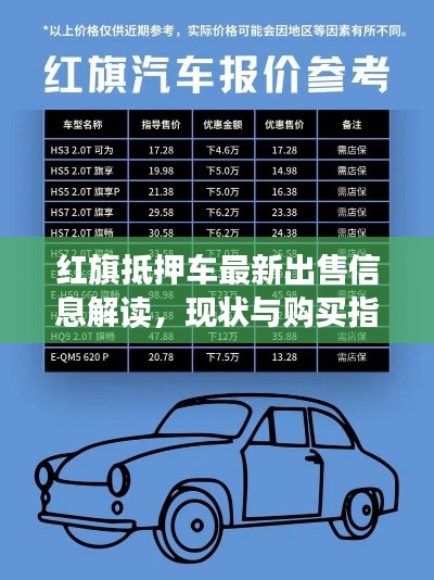 紅旗抵押車最新出售信息解讀，現(xiàn)狀與購(gòu)買指南