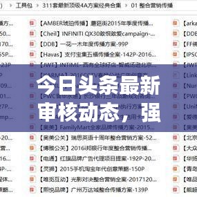 今日頭條最新審核動(dòng)態(tài)，強(qiáng)化內(nèi)容審核，確保信息真實(shí)可靠，保障用戶閱讀安全