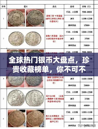 全球熱門銀幣大盤點(diǎn)，珍貴收藏榜單，你不可不知！