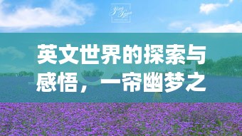 英文世界的探索與感悟，一簾幽夢之旅